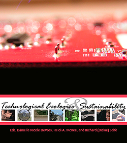 Book cover with title and picture of a red circuit board.
