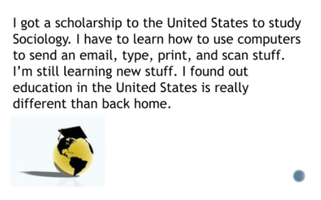 How I learned to use computers, slides 6-8 (Ali, 2016)